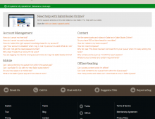 Safari Books Online Support Page